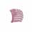 Babyhaube hellrosa & pink geringelt mit Schleife von Racing Kids aus Baumwolle